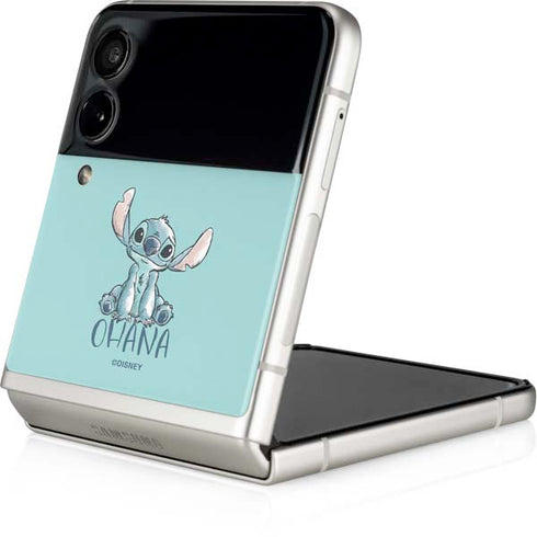 Disney Lilo and Stitch Ohana Galaxy Z Flip3 5G Skin
